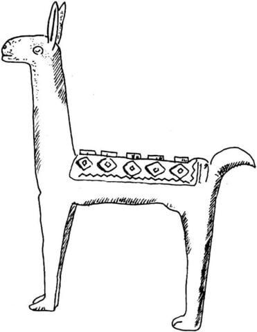 Alpaca Toy  Coloring Page